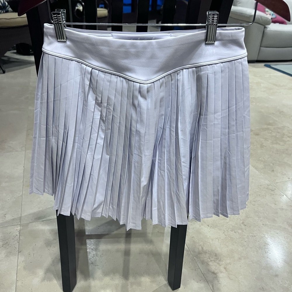 Bad Birdie Lilac Knife Pleated Double Down skort